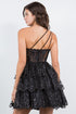 Lace One-Shoulder Tiered Skirt Cocktail Dress for Women 4/XS-16/3X